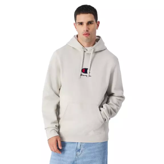 Champion Big C Logo Embroidery Fleece Hoodie "Beige"