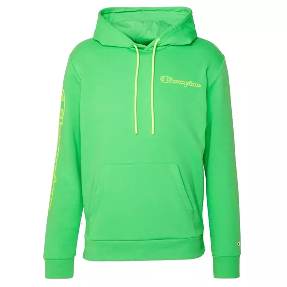 Champion Legacy Spray Neon Hooded Sweatshirt "Lime Green Flour"