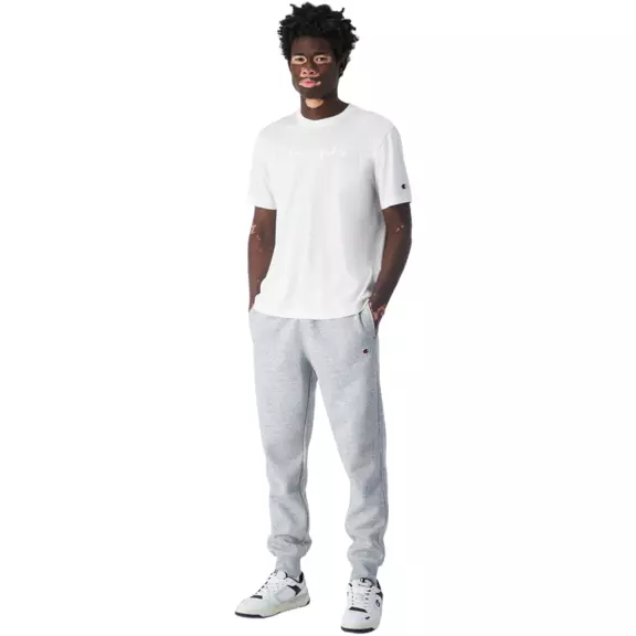 Champion Ribbed Cuffs Fleece Slim Fit Joggers "Light Grey"