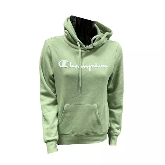 Champion Wn´s Legacy Script Logo Polar Fleece Hoodie "Light green"