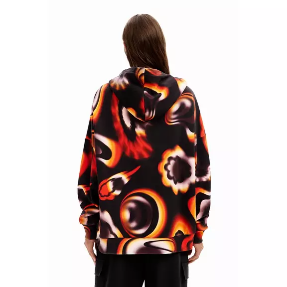 Desigual Oversize Mickey Mouse Sweatshirt "Black-Orange"