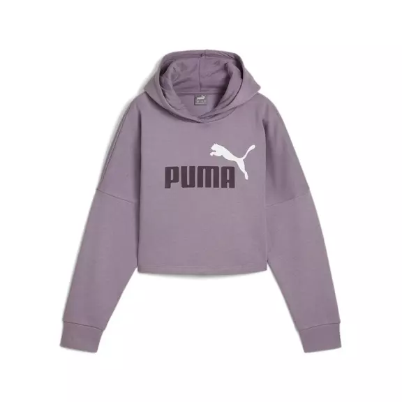 Puma Girls ESS Logo Cropped Hoodie G "Pale Plum"