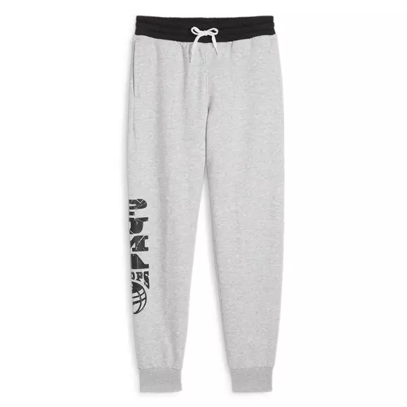 Puma Junior Basketball Blueprint Pants Fleece "Light Gray"