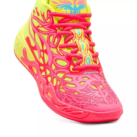 LaMelo Ball MB.04 1Love Junior "Pink Alert-Yellow"