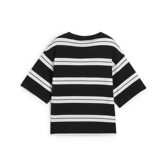 PUMA SQUAD Striped Tee "Black"