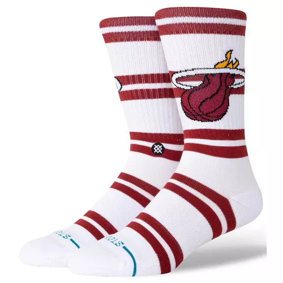 Stance Casual Prep Miami Heat Crew Socks