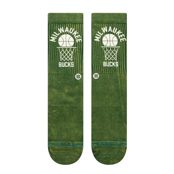 Stance Casual Vintage Milwaukee Bucks Crew Socks