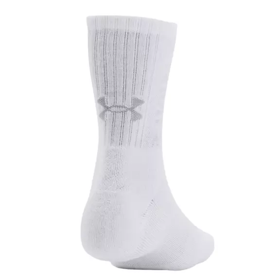 UA Unisex 3-Maker 3-Pack Mid-Crew Socks "White-Mod Gray"