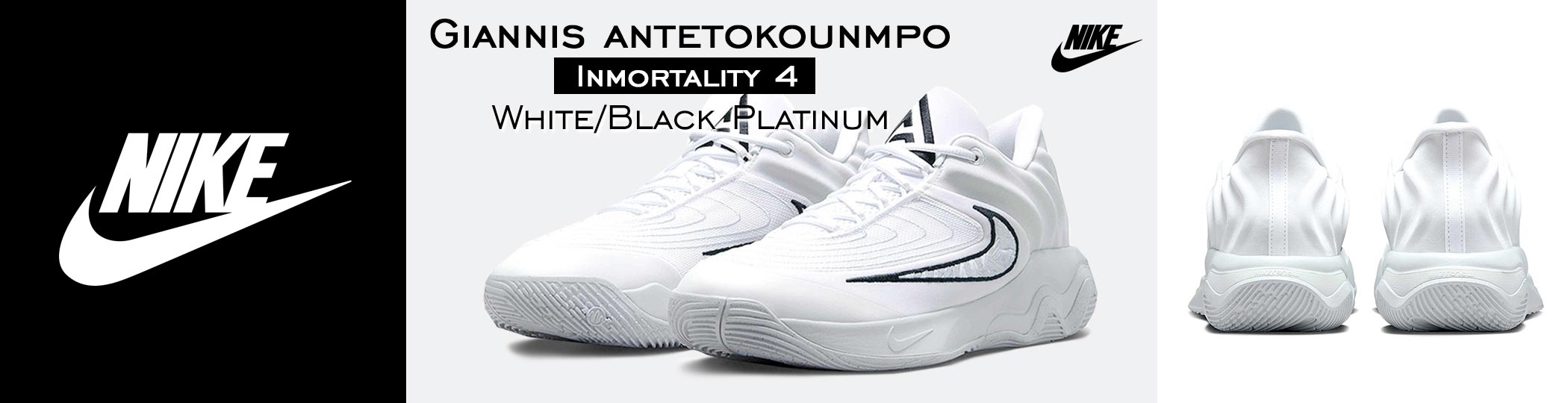 Giannis Antetokounmpo Immortality 4 - White/Black/Platinum