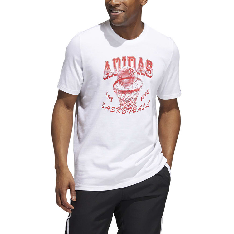 Adicionar ao carrinho Adidas Basketball Aworld Hoops Graphic Tee "White" Adidas Basketball Aworld Hoops Graphic Tee "White"