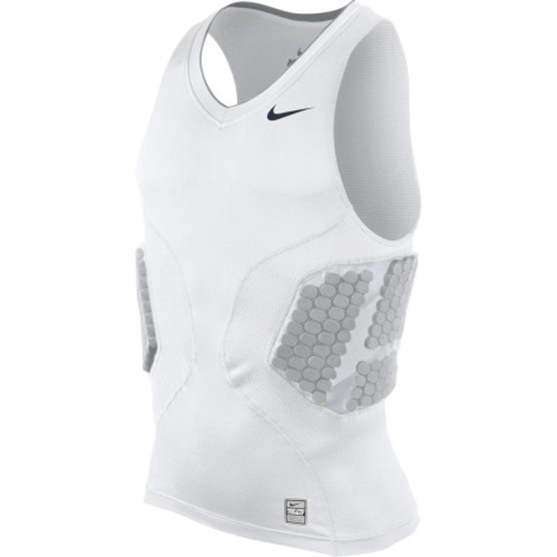 Nike Pro Hyperstrong NBA Basketball Compression Padded Tank White