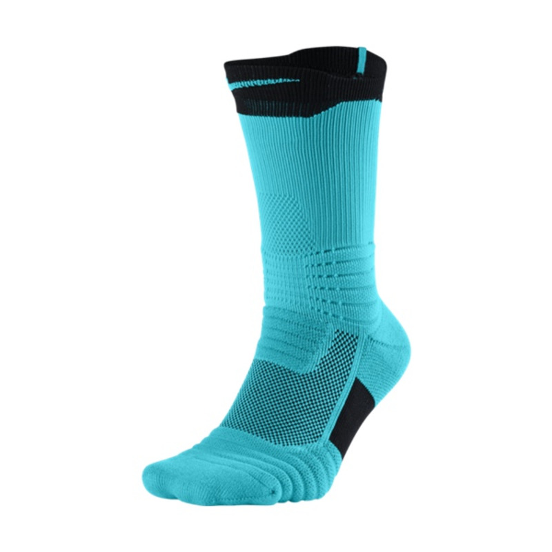 Nike Elite Versatility Crew Basketball Socks In White/omega Blue