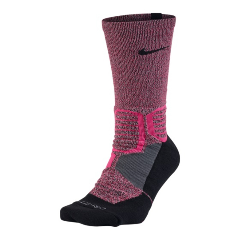 Nike Elite Versatility High Quarter Basketball Socks - Black/Black
