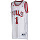 Camiseta NBA Bordados Adidas Derrick Rose Bulls (white/red)