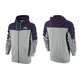 Nike Sudadera Basket Capucha Heritage Full-Zip (507/gris/purple)