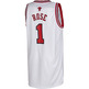 Camiseta NBA Bordados Adidas Derrick Rose Bulls (white/red)