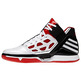 Adidas Adizero Rose 2 (blanco/negro/rojo)