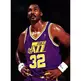 Adidas Camiseta Swingman Karl Malone Utah Jazz (purpura/amarillo)