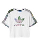 Adidas Originals Train Cuff Trefoil Floral Tee (white)