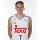 Camiseta Luka Doncic #7# Real Madrid Basket 2015-2016 (blanco/gris)