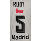 Camiseta Rudy #5# Real Madrid Basket 2015-2016 (blanco/gris)