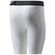 Adidas Pantalón Corto Compresión TechFit Base ST 9 (blanco/negro)