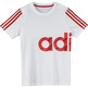 Adidas Recharged Tee kids (white/red)