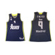 Camiseta F.Reyes #9# Real Madrid Basket 2015-2016 (gris/volt)