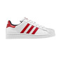 Adidas Superstar 2 Junior (36-40/branco/vermelho/azul)