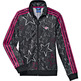 Adidas Junior Girls Style Firebird Track Suit (preto/rosado)