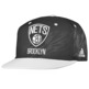 Gorra Flatbrim Nets Bordada (negro/gris)