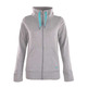 Adidas Chaqueta Mujer Essential Branded TT FZ (gris/turquesa)