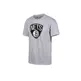 Adidas Camiseta NBA Brooklyn Nets Fanwear Logo (gris/negro)