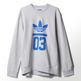 Adidas Originals Sudadera 3foil Crew (gris/azul)