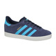 Adidas Originals Gazelle J (Midnight Grey/Bright Cyan/Gold)