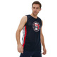 Champion Basketball USA Script Logo Tape Tank Top Mesh "Navy"