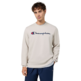 Champion Embroidered Big Logo Crewneck Sweatshirt "Beige"