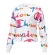 Champion Legacy Wm´s AOP Scrip Logo Print Sweatshirt "White"