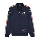 Champion Retro Basketball Nylon Full Zip Sweatshirt "Blue-Red"