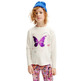 Desigual Butterfly print T-shirt "White"