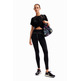 Desigual Contrasting Sport Leggings "Black"