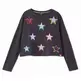 Desigual Long-sleeve star T-shirt "Black"