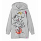 Desigual Minnie dress with hood "Gray Vigore"