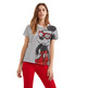 Desigual Striped Mickey Mouse T-Shirt