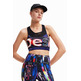 Desigual Top sport logo "Multicolor"