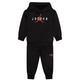 Jordan Infants Jumpman Sustainable Pullover Hood and Joggers Set "Black"