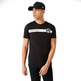 New Era Brooklyn Nets Team Logo Stripe Tee "Black"