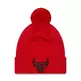 New Era NBA Infuill Chicago Bulls Bobble Beanie Pompom "Red"