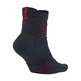 Nike Calcetines Elite Versatility Mid (475/dark obsidian/university red)