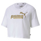 Puma Essentials Metallic Cropped Tee W